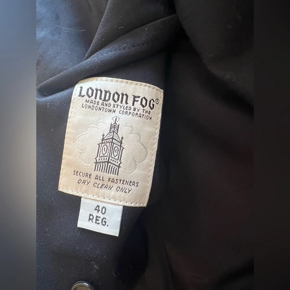 Vintage London Fog Maincoat trench coat with removable liner 40 regular